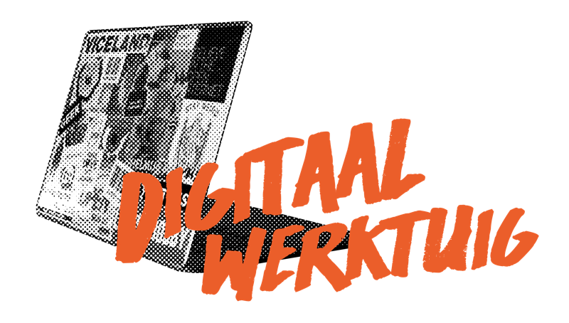 Deze afbeelding toont het logo van Digitaal Werktuig in de kleur oranje